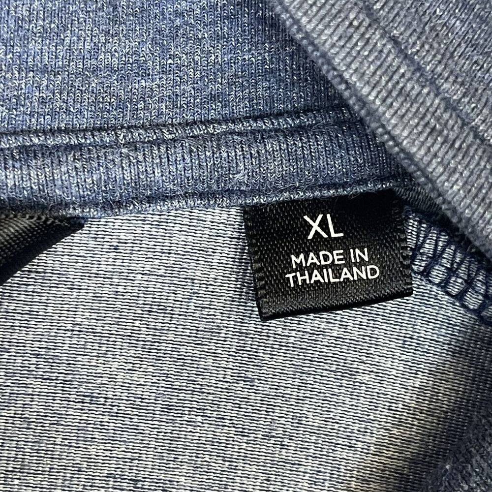 Travis Mathew Sweater Mens Extra Large Blue 1/4 Zip Pullover Sweatshirt Golfing - Picture 7 of 11